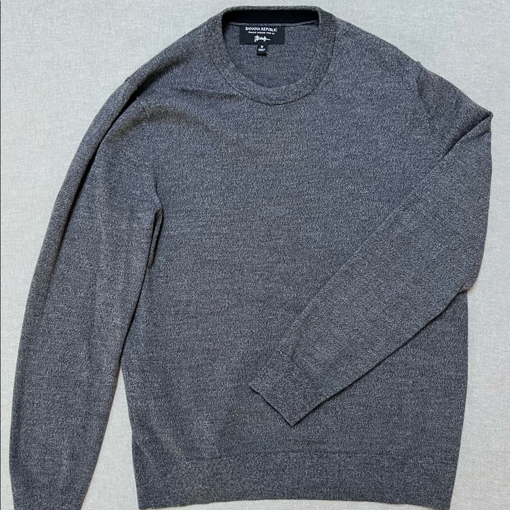Men’s Banana Republic Crew Neck Dark Gray Sweater